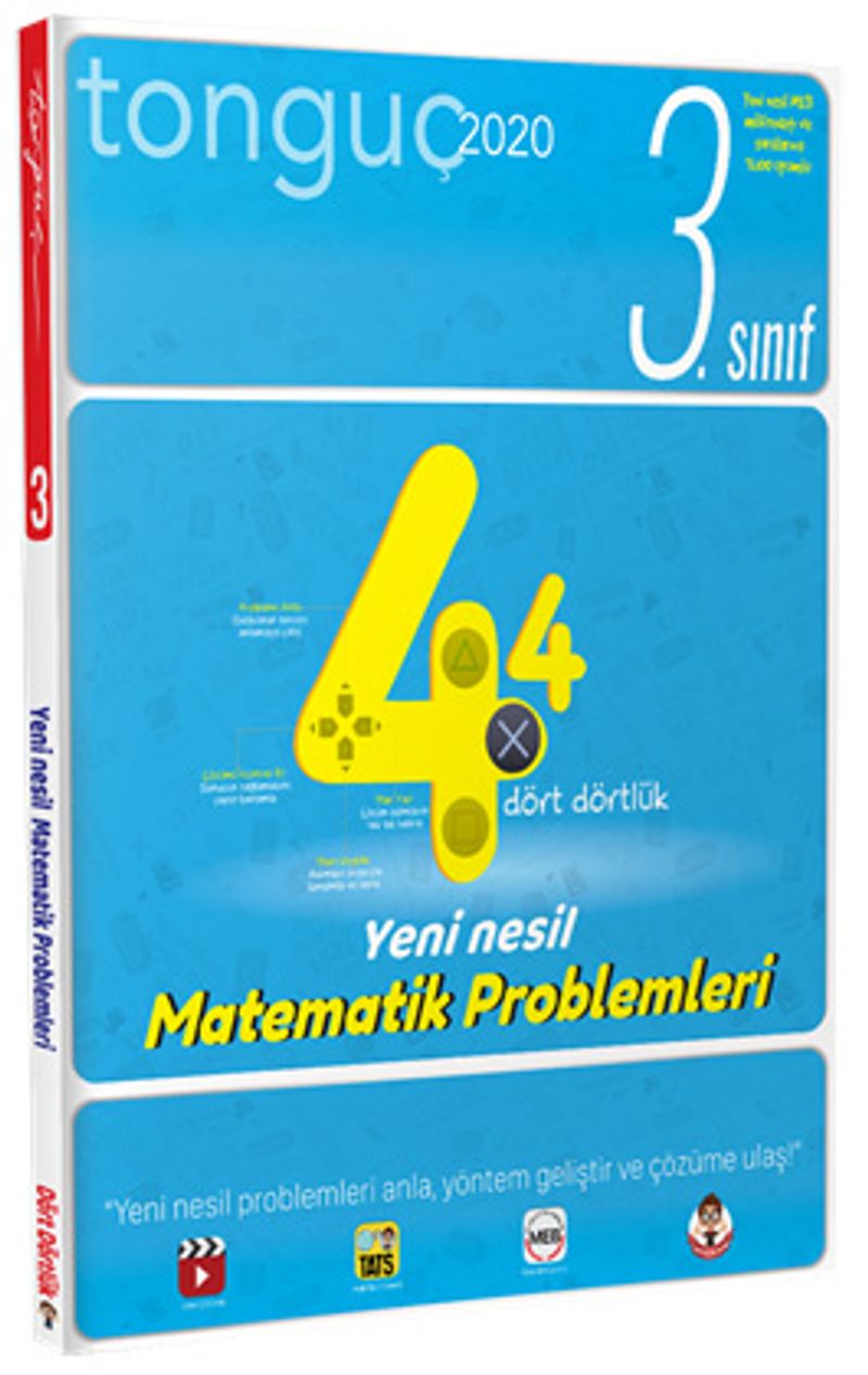 3. Sınıf 4x4 Yeni Nesil Matematik Problemleri kitap kapağı