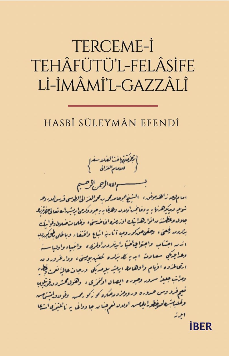 Terceme-i Tehafütü'l-Felasife Li-İmami'l Gazzalî kitap kapağı