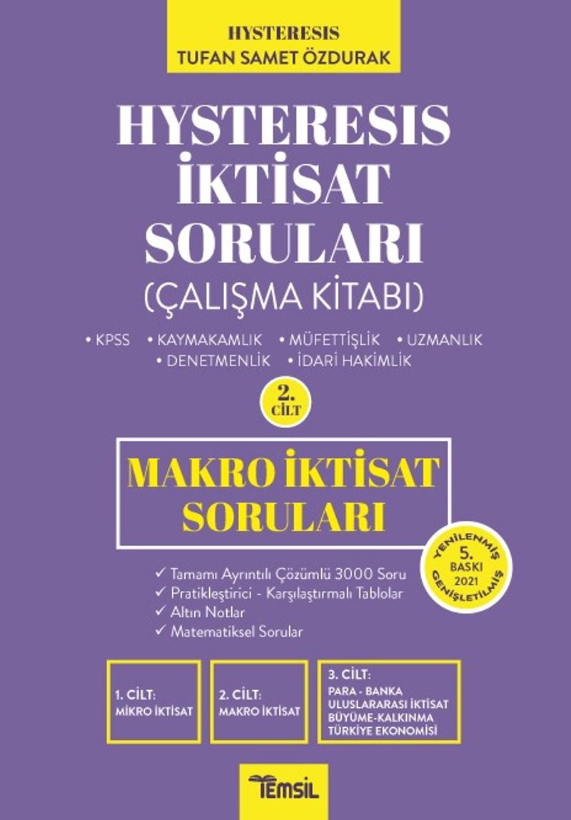 Hysteresis İktisat Soruları Makro İktisat kitap kapağı