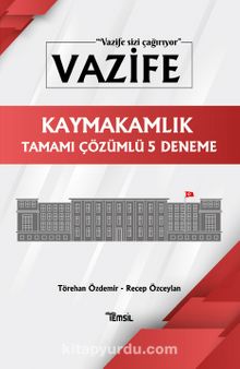 Vazife Kaymakamlik  Tamamı Çözümlü 5 Deneme kitap kapağı