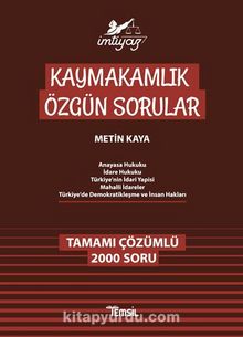 İmtiyaz Kaymakamlık Özgün Sorular kitap kapağı