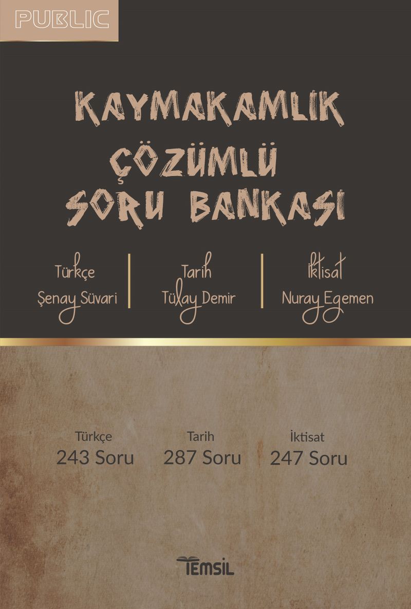 Public Kaymakamlık Çözümlü Soru Bankası kitap kapağı