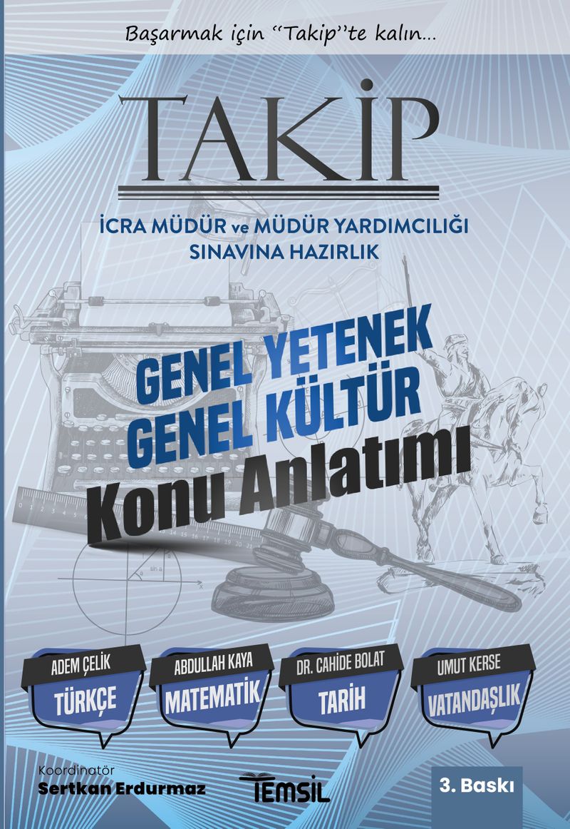 Takip İcra Müdür Ve Müdür Yardımcılığı Sınavına Hazırlık Genel Yetenek Genel Kültür Konu Anlatımı kitap kapağı