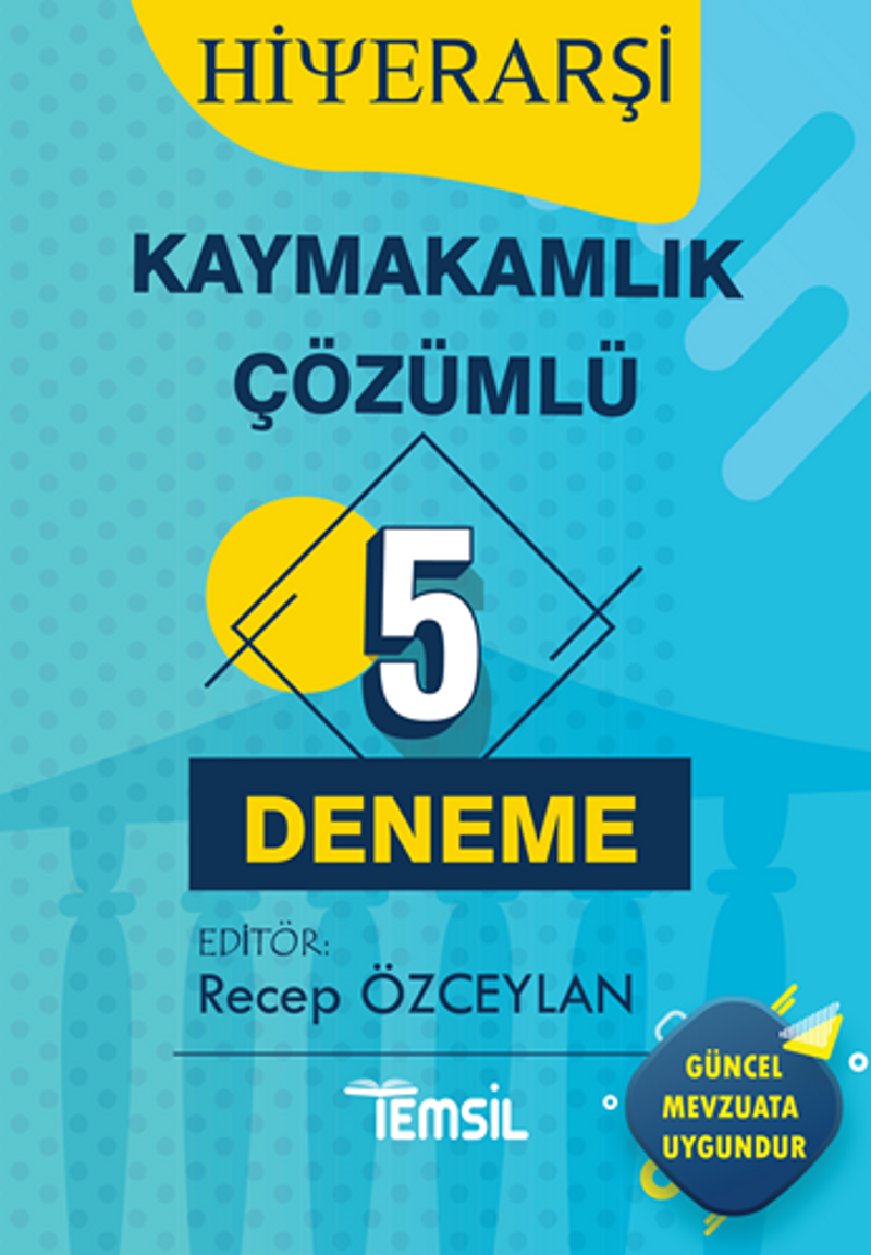 Hiyerarşi Kaymakamlık Tamamı Çözümlü 5 Deneme kitap kapağı