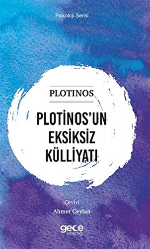 Plotinos’un Eksiksiz Külliyatı kitap kapağı