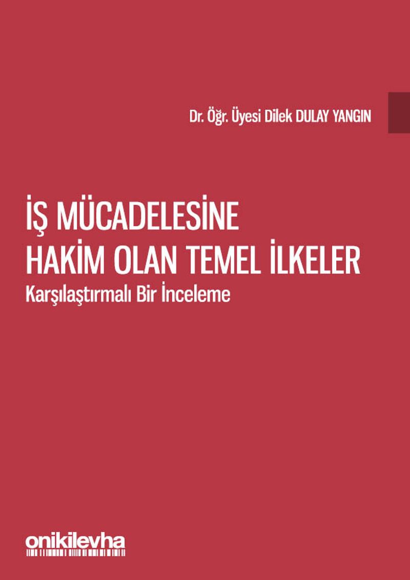 İş Mücadelesine Hakim Olan Temel İlkeler - Karşılaştırmalı Bir İnceleme kitap kapağı