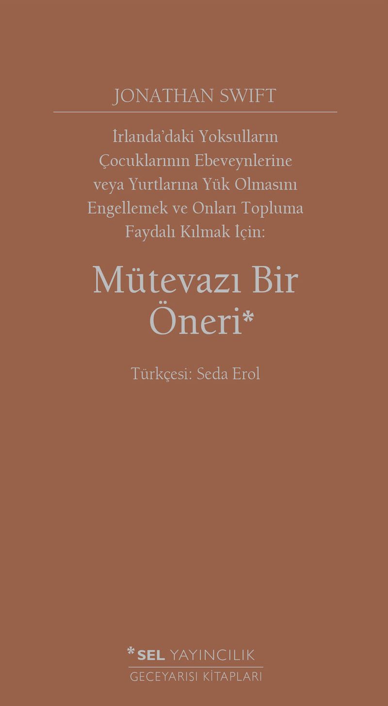 Mütevazı Bir Öneri kitap kapağı