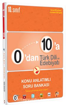 0'dan 10'a Türk Dili ve Edebiyatı Konu Anlatımlı Soru Bankası kitap kapağı