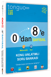 0’dan 8’e Sayısal Konu Anlatımlı Soru Bankası kitap kapağı