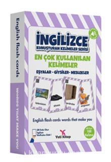 İngilizce Kelime  Kartları Eşyalar-Giysiler-Meslekler kitap kapağı