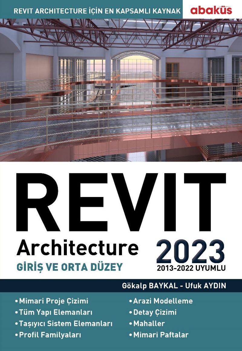 Revit Architecture (Giriş ve Orta Düzey) 2023 kitap kapağı