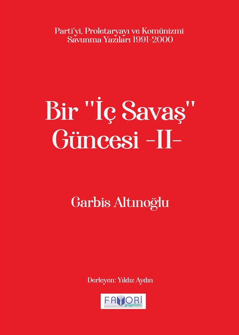 Bir ‘‘İç Savaş'' Güncesi II kitap kapağı