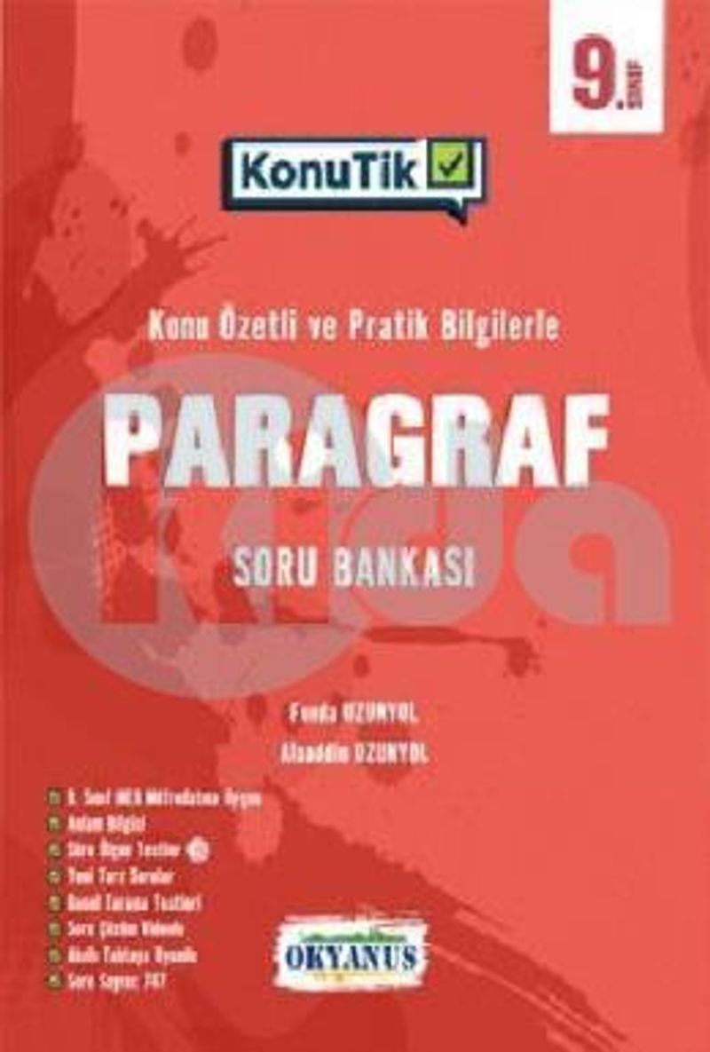 9. Sınıf KonuTik Paragraf Soru Bankası kitap kapağı