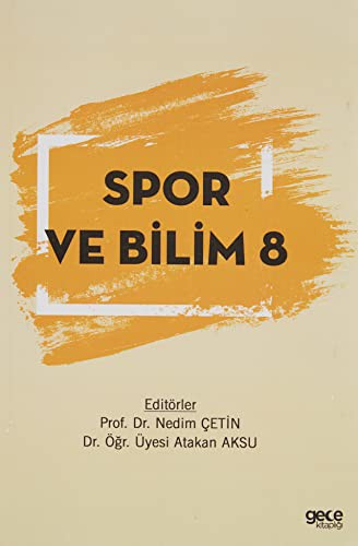 Spor ve Bilim 8 kitap kapağı