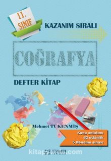 11.Sınıf Coğrafya Kazanım Sıralı Defter Kitap kitap kapağı