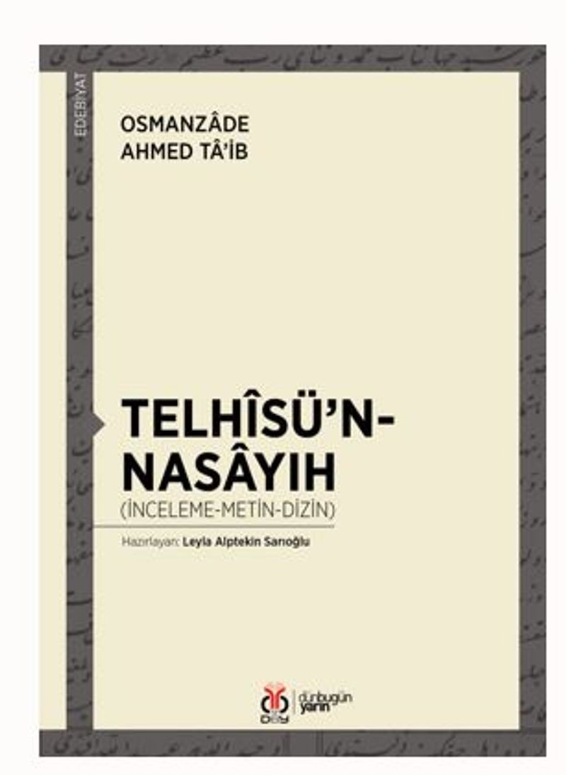 Telhisü’n-Nasayıh kitap kapağı