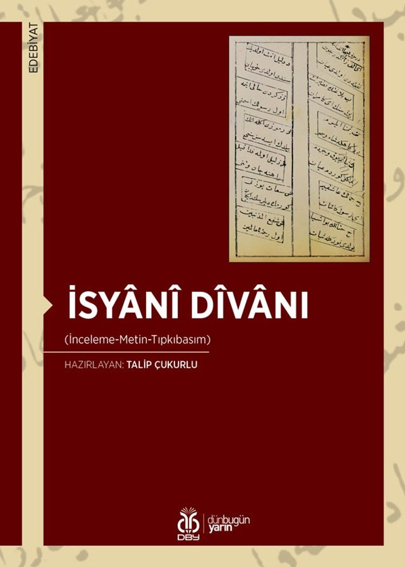 İsyanî Dîvanı (İnceleme-Metin-Tıpkıbasım) kitap kapağı