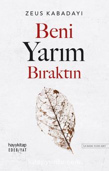 Beni Yarım Bıraktın kitap kapağı