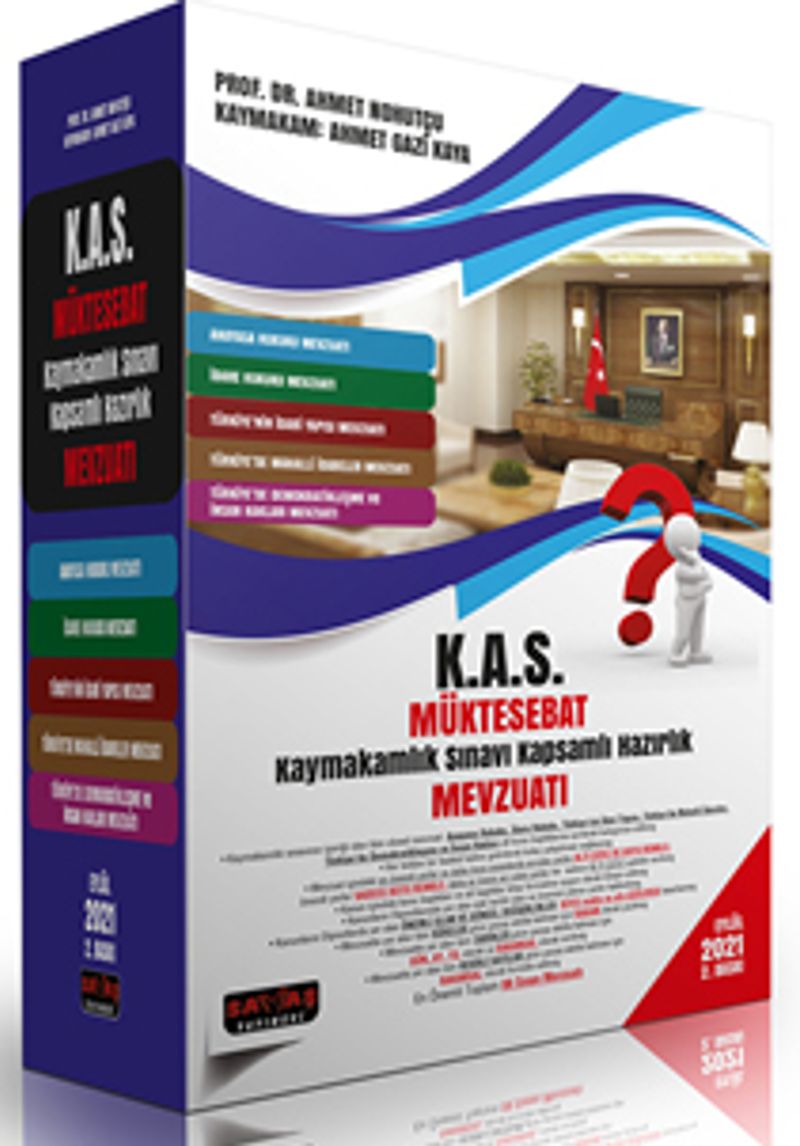 KAS Müktesebat Kaymakamlık Sınavı Kapsamlı Hazırlık Mevzuatı Eylül 2021 kitap kapağı