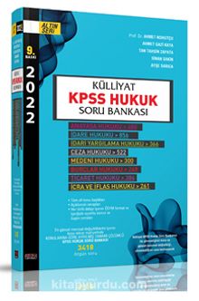 2022 Külliyat KPSS Hukuk Soru Bankası kitap kapağı