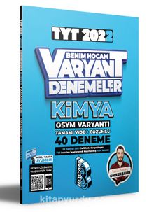 2022 TYT Kimya Tamamı Video Çözümlü 40 Deneme Sınavı kitap kapağı