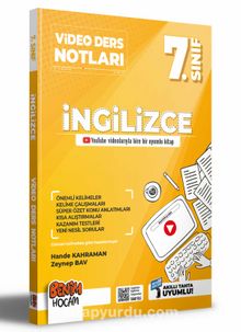 2022 7.Sınıf İngilizce Video Ders Notları (Konu Anlatımı) kitap kapağı