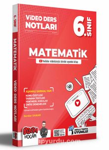 2022 6.Sınıf Matematik Video Ders Notları (Konu Anlatımı) kitap kapağı