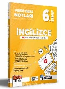 2022 6.Sınıf İngilizce Video Ders Notları (Konu Anlatımı) kitap kapağı