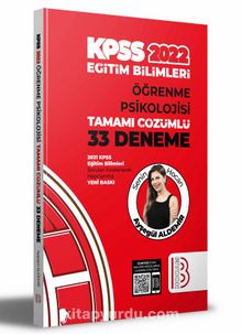 2022KPSS Eğitim Bilimleri Öğrenme Psikolojisi Tamamı Çözümlü 33 Deneme kitap kapağı