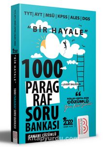 2022 Bir Hayale Serisi Tüm Sınavlar İçin Paragraf Tamamı Çözümlü Soru Bankası kitap kapağı