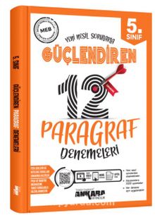 5.Sınıf Paragraf 12 Güçlendiren Denemeleri kitap kapağı