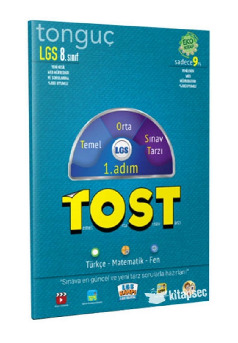 8. Sınıf LGS Tost 1. Adım kitap kapağı