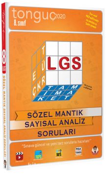 8.Sınıf LGS Sözel Mantık Sayısal Analiz Soruları kitap kapağı