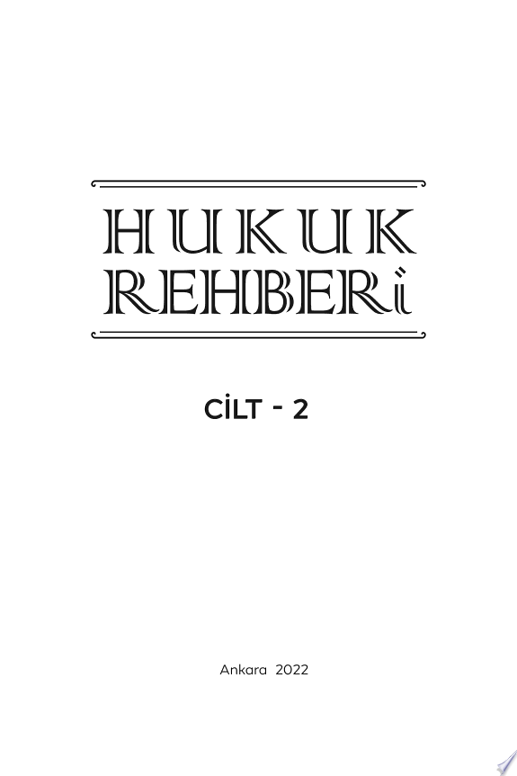 HUKUK REHBERİ CİLT-2 kitap kapağı
