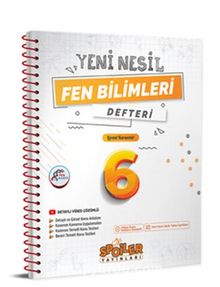 6.Sınıf Fen Bilimleri Defteri kitap kapağı
