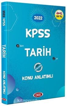 2022 KPSS A'dan Z'ye Tarih Konu Anlatımlı kitap kapağı