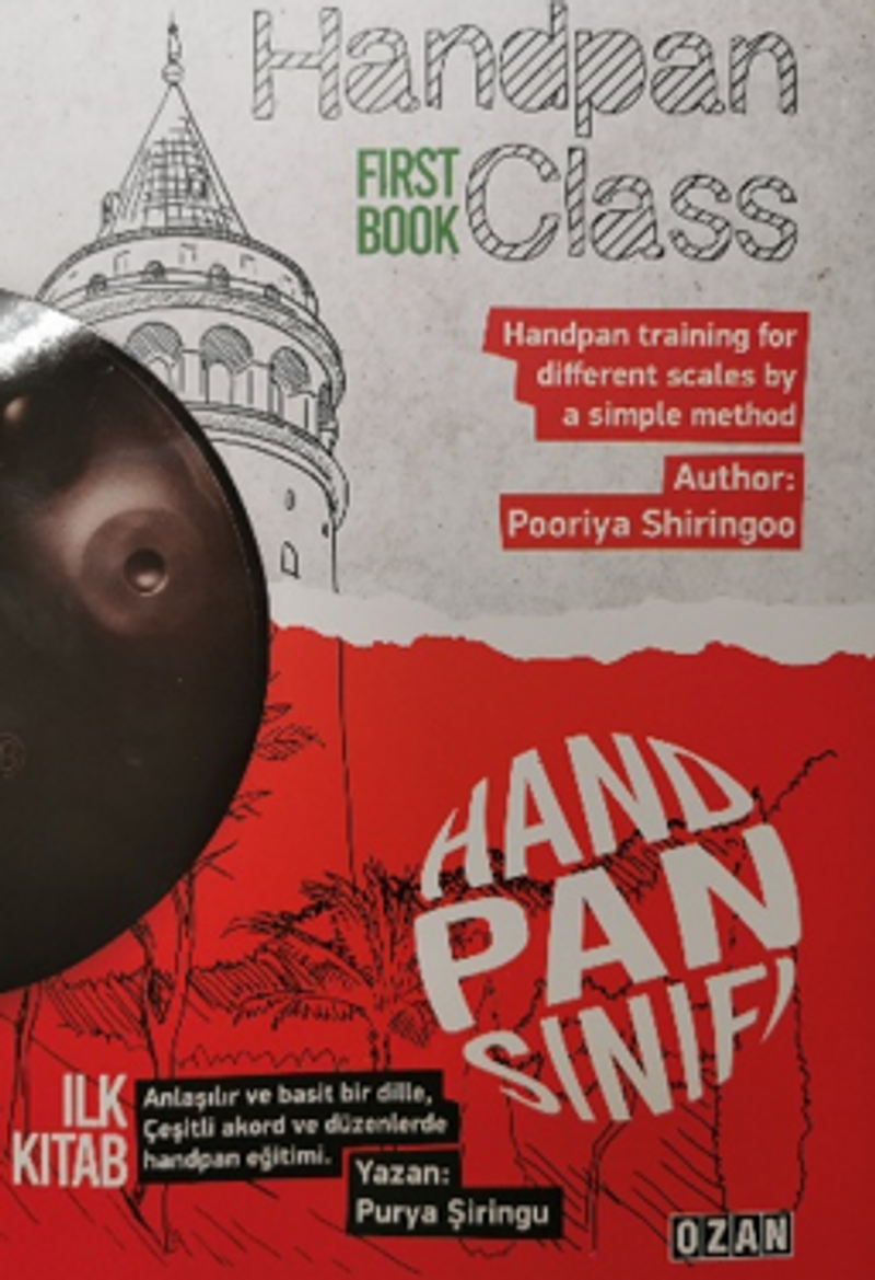 Handpan Sınıfı 1. Kitap / Handpan Class First Book (Türkçe-İngilizce-Farsça) kitap kapağı