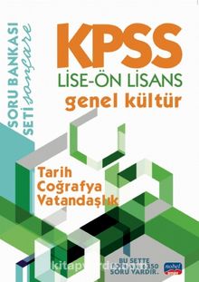 KPSS Lise-Ön Lisans Genel Kültür Soru Bankası / Tarih - Coğrafya - Vatandaşlık kitap kapağı