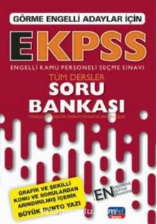 Görme Engelli Adaylar İçin EKPSS Soru Bankası - Tüm Dersler kitap kapağı