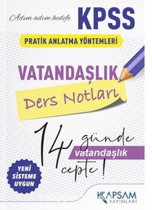 KPSS Vatandaşlık Ders Notları kitap kapağı