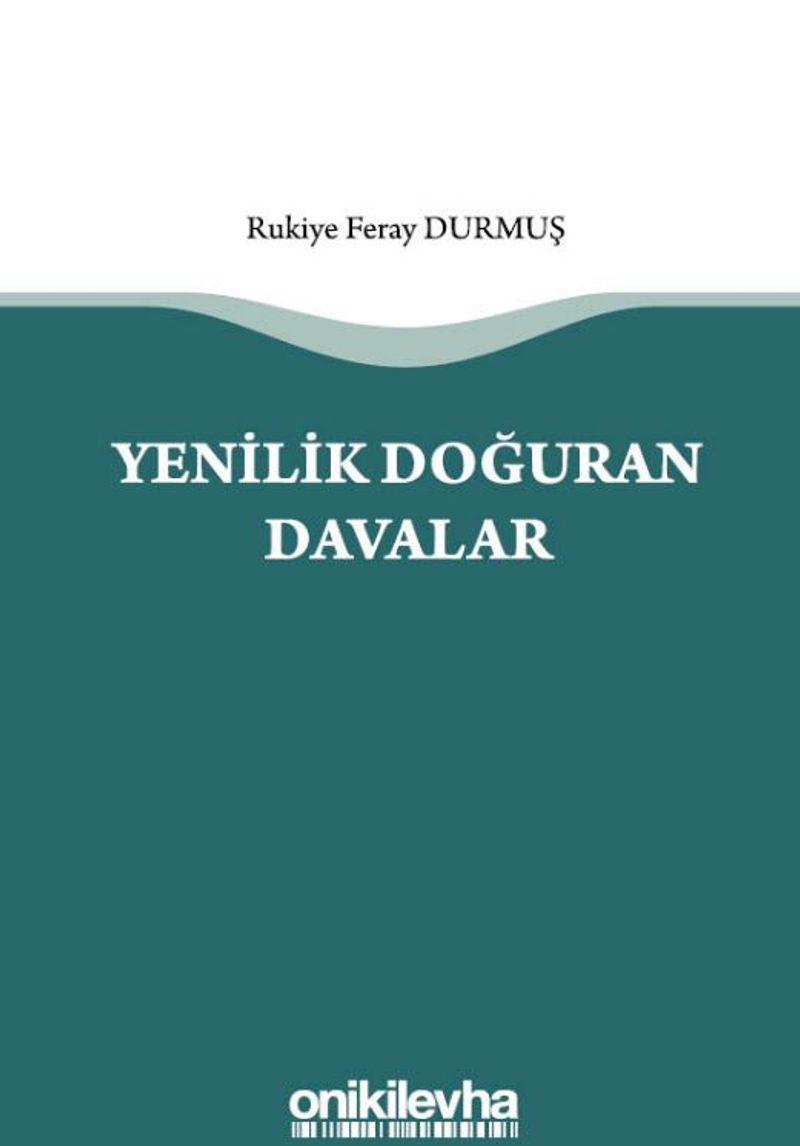 Yenilik Doğuran Davalar kitap kapağı