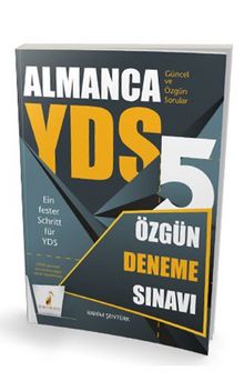 YDS Almanca Özgün 5 Deneme Sınavı kitap kapağı
