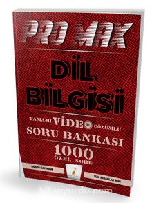 Promax Dil Bilgisi Tamamı Video Çözümlü Soru Bankası kitap kapağı