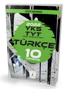 YKS TYT 2022 Türkçe Dijital Çözümlü 10 Deneme Sınavı kitap kapağı