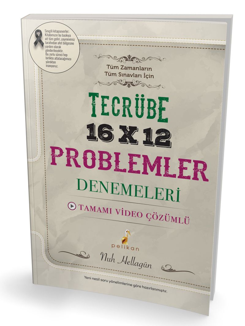 Tecrübe 16x12 Video Çözümlü Problemler Denemeleri kitap kapağı