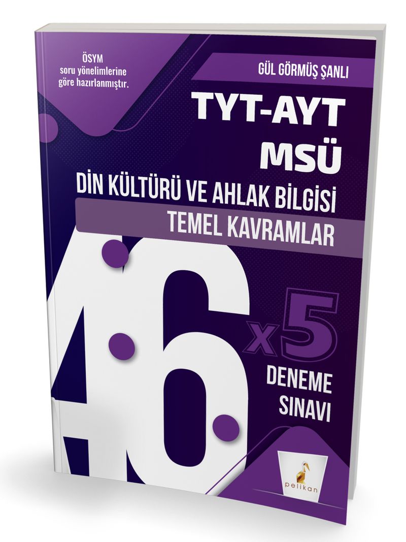 TYT-AYT-MSÜ Din Kültürü ve Ahlak Bilgisi Temel Kavramlar ve 46x5 Deneme Sınavı kitap kapağı