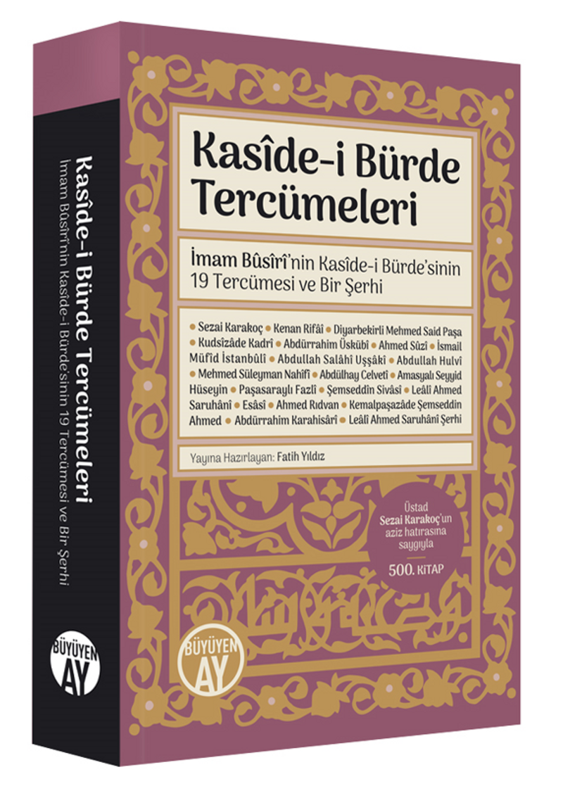 Kaside-i Bürde Tercümeleri kitap kapağı