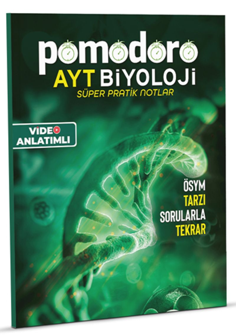 Pomodoro AYT Biyoloji Konu Soru Süper Pratik Notlar kitap kapağı