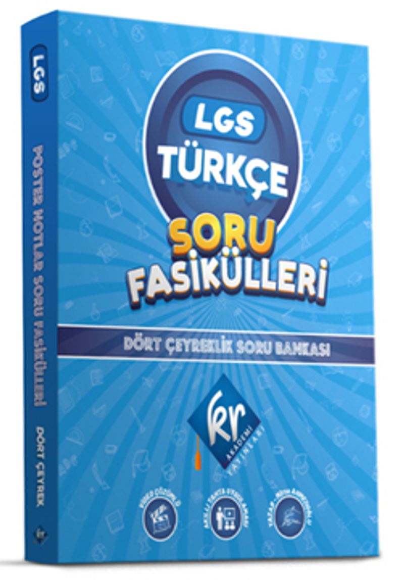 8. Sınıf LGS Türkçe Soru Fasikülleri Dört Çeyreklik Soru Bankası kitap kapağı