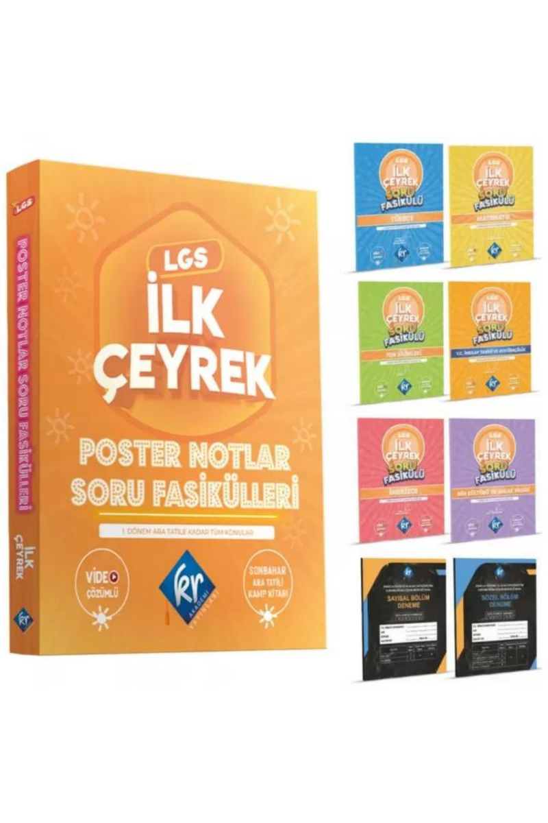 LGS Poster Notlar Soru Fasikülleri İlk Çeyrek kitap kapağı